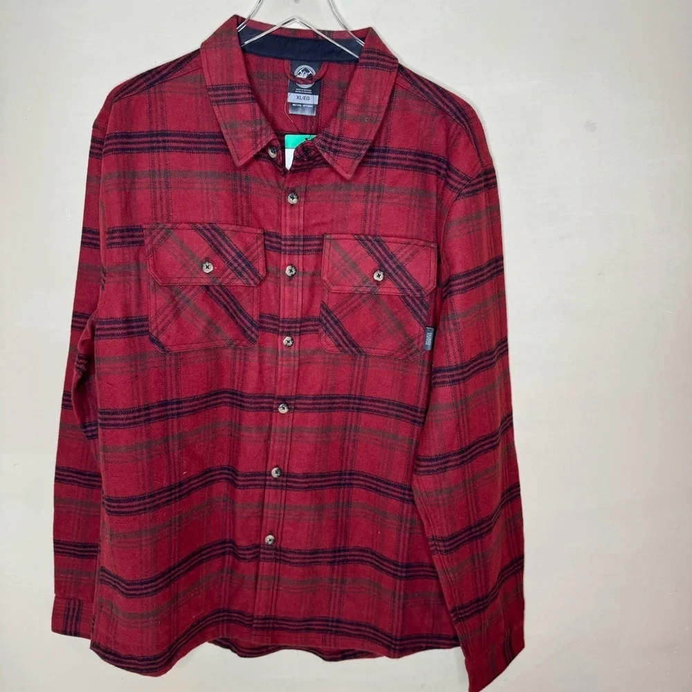 Colorado Clothing Men’s Flannel Shirt Plaid Brushed Fabric Long Sleeve Button-Up